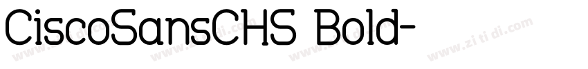CiscoSansCHS Bold字体转换